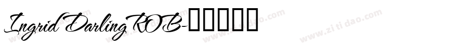 Ingrid Darling ROB字体转换